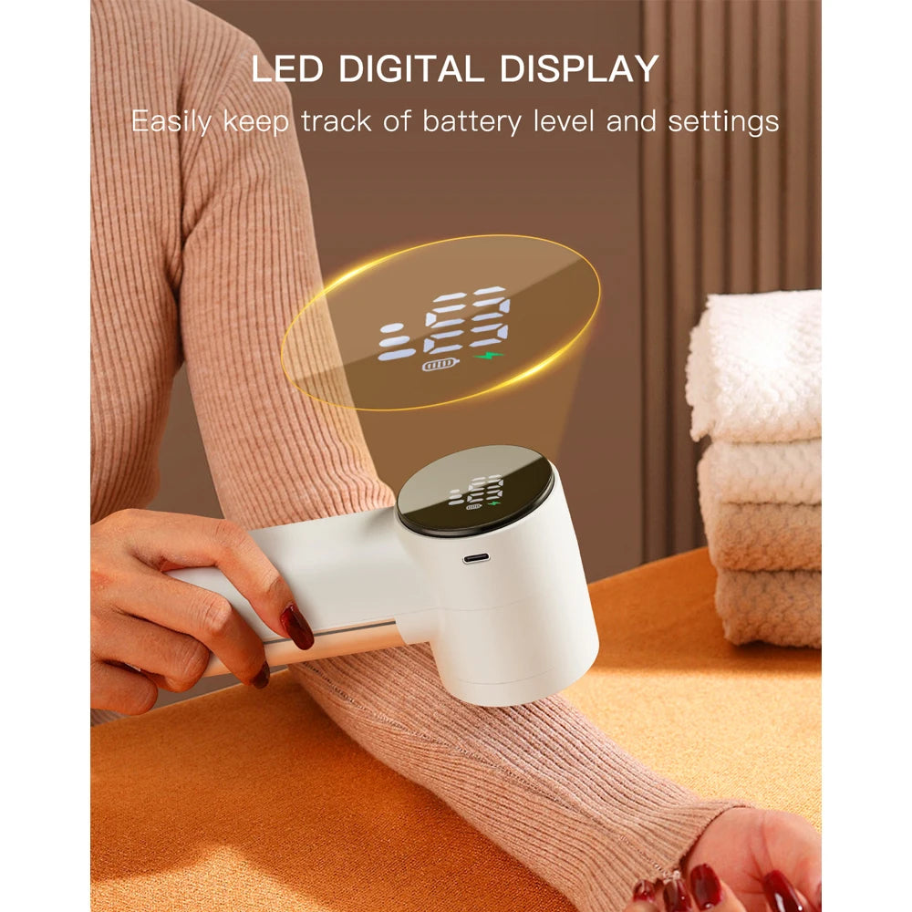 coldSky Fabric Shaver Lint Remover 3 Speeds Rechargeable Electric Portable Sweater to Remove Pilling for Clothes